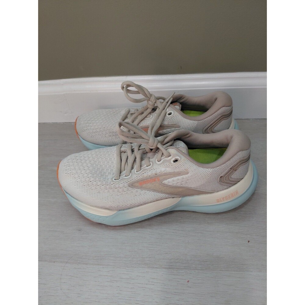Size 7B- Brooks Glycerin GTS 21 Coconut Aqua Women's Sneakers